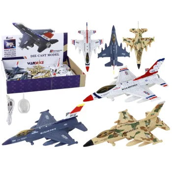 Wojskowy samolot myśliwiec w kolorze moro dla dzieci