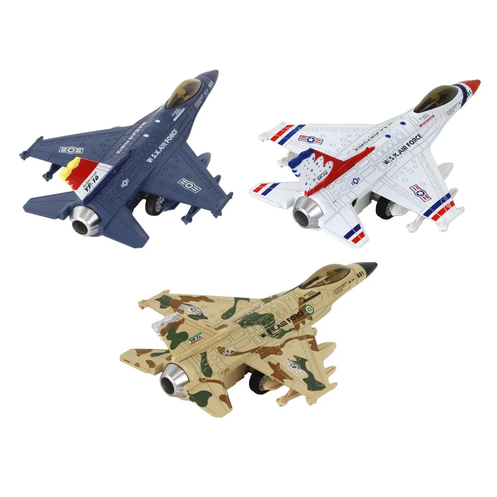 Prezent dla dziecka: dźwiękowy i świecący wojskowy myśliwiec