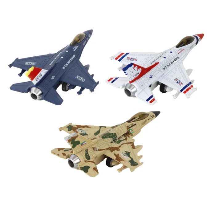 Prezent dla dziecka: dźwiękowy i świecący wojskowy myśliwiec