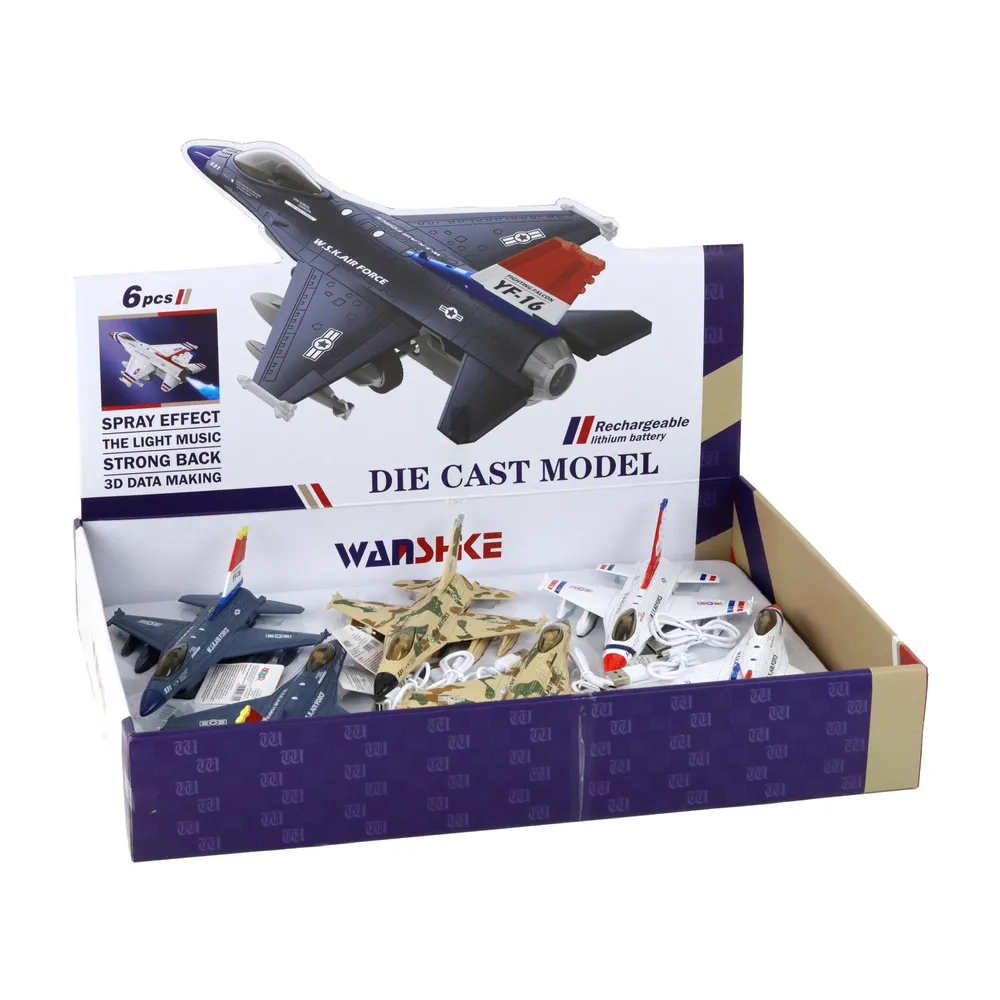 Kolorowy samolot wojskowy zabawka rozwijająca wyobraźnię dziecka