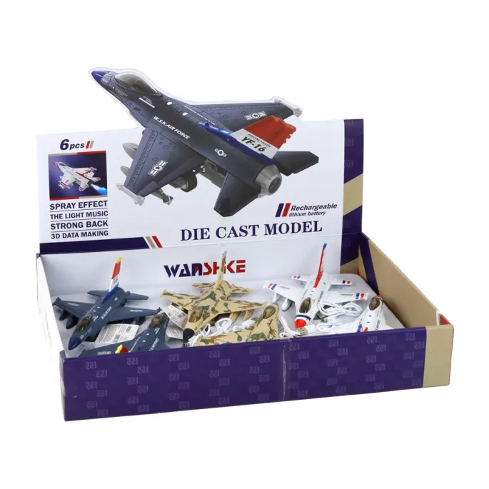 Kolorowy samolot wojskowy zabawka rozwijająca wyobraźnię dziecka