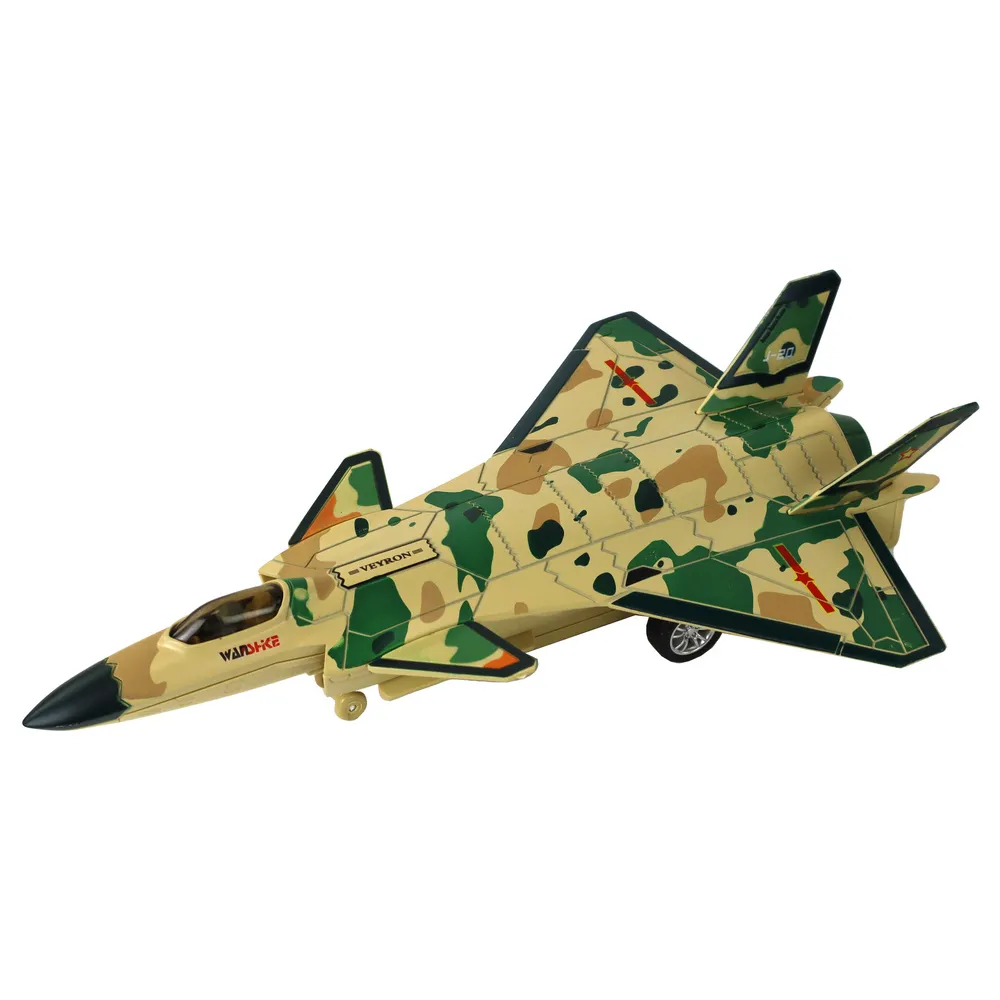 Zabawkowy samolot z napędem frykcyjnym podczas jazdy