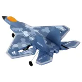 Bliski widok detali modelu samolotu R/C 4D-G7 niebieskiego