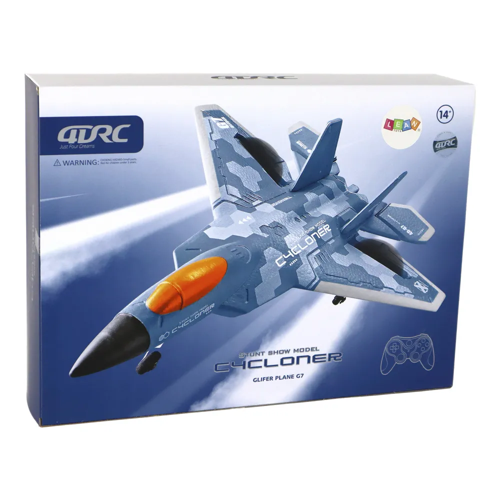 Zbliżenie na światła LED w samolocie zdalnie sterowanym 4D-G7