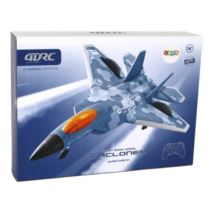 Zbliżenie na światła LED w samolocie zdalnie sterowanym 4D-G7