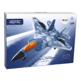 Zbliżenie na światła LED w samolocie zdalnie sterowanym 4D-G7