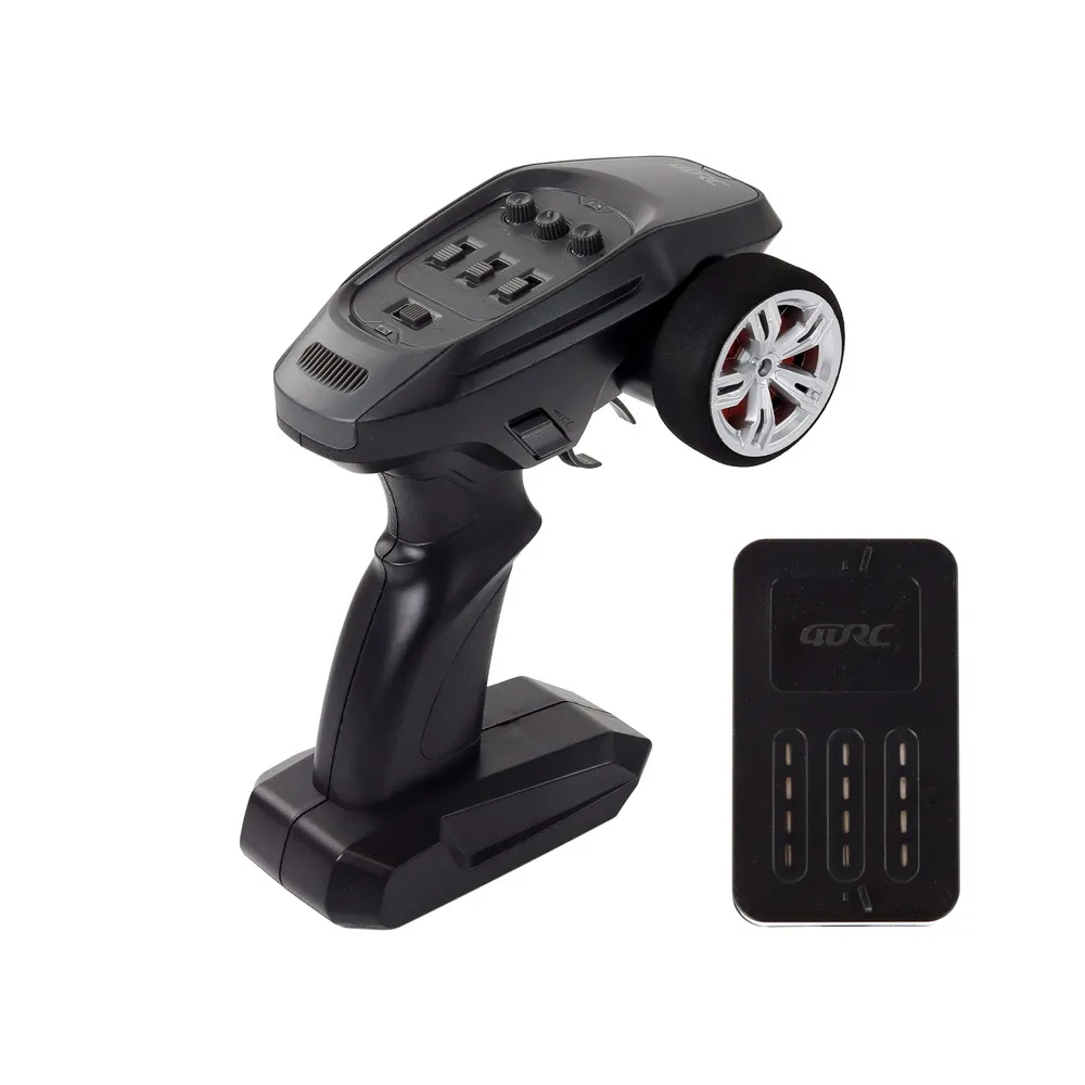 Widok z góry na samochód RC Rabbits gotowy do jazdy terenowej