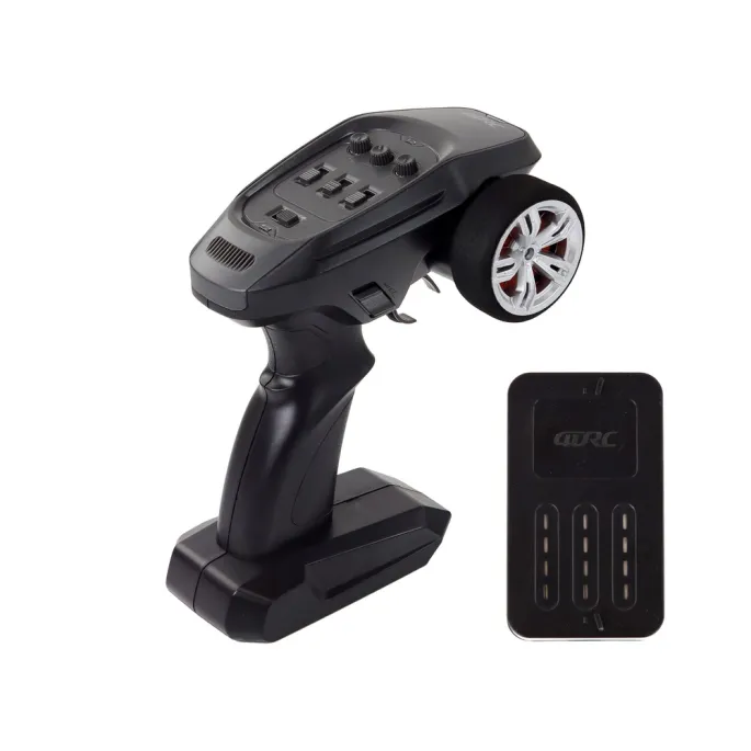 Widok z góry na samochód RC Rabbits gotowy do jazdy terenowej