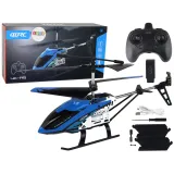 Aluminiowy helikopter RC 2.4G w kolorze niebieskim podczas lotu