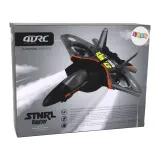 Samolot R/C z kolorowymi światłami i pilotem gotowy do startu