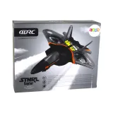 Opakowanie zdalnie sterowanego samolotu myśliwiec RC z widoczną zawartością