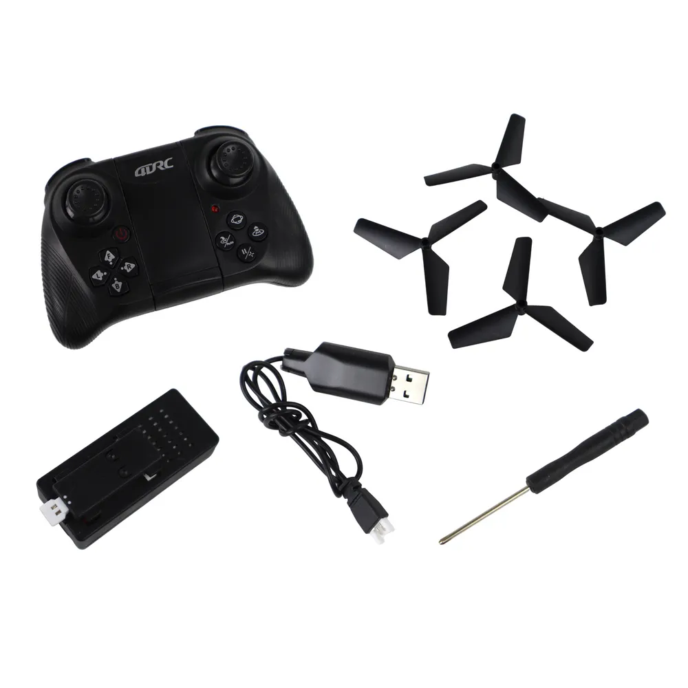 Quadcopter RC z pilotem zdalnego sterowania i dodatkowymi akcesoriami