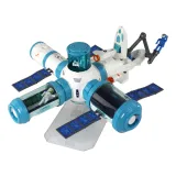 Model rakiety i stacji kosmicznej do kreatywnej zabawy edukacyjnej