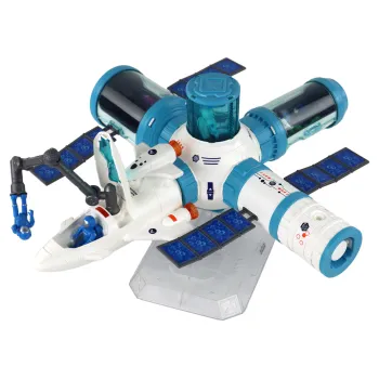 Realistyczne figurki astronautów i pojazdy w zestawie kosmicznym