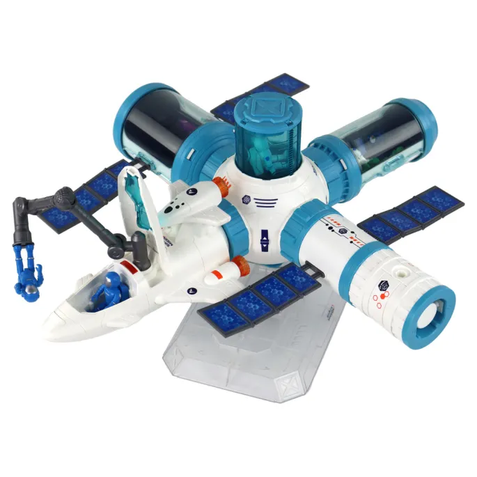 Realistyczne figurki astronautów i pojazdy w zestawie kosmicznym