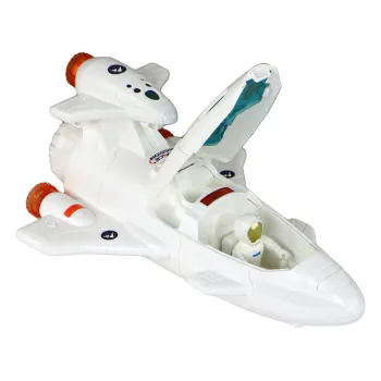 Zbliżenie na panel kontrolny wewnątrz statku kosmicznego zabawka