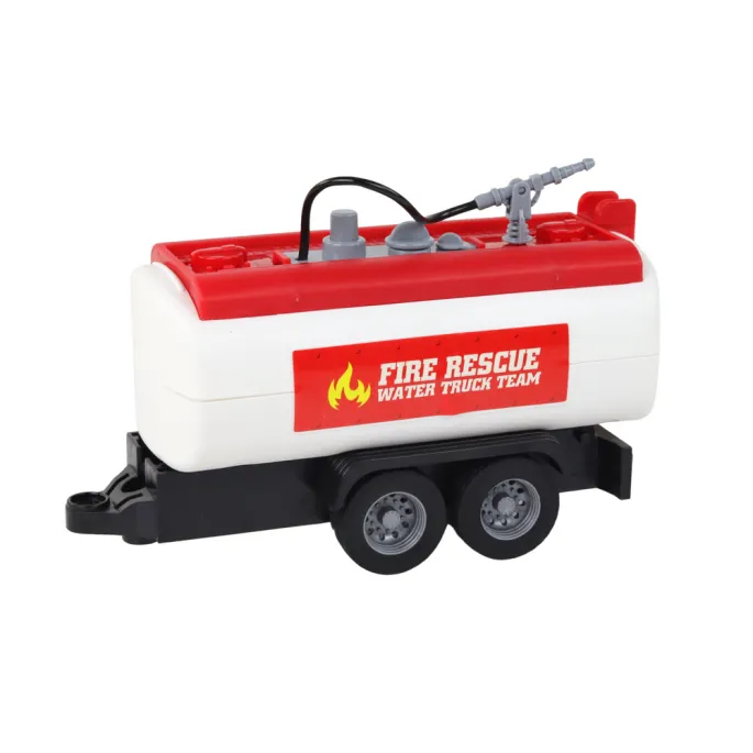Zabawka wóz strażacki z naczepą, idealna na prezent