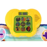 Kolorowa mata do tańca z wyraźnymi dinozaurami i świecącymi polami