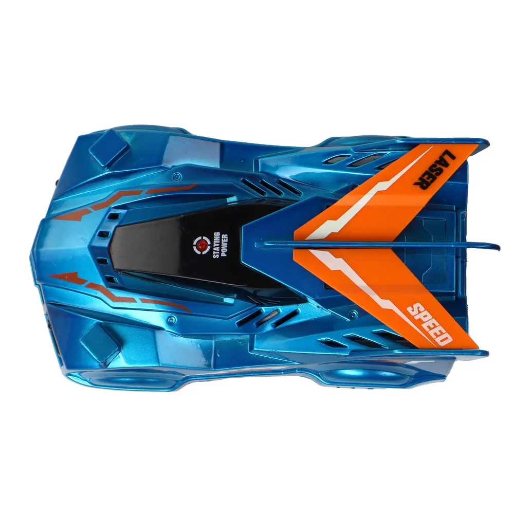 Zestaw: samochód po ścianie, pilot laserowy i kabel USB do ładowania