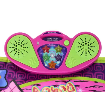 Kolorowa mata do tańca dla dzieci o wymiarach 91 x 93 cm