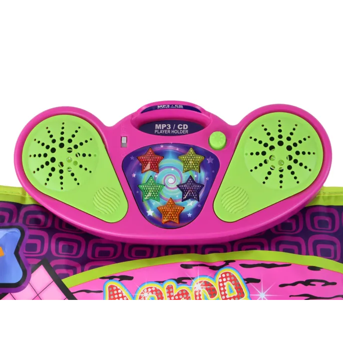 Kolorowa mata do tańca dla dzieci o wymiarach 91 x 93 cm