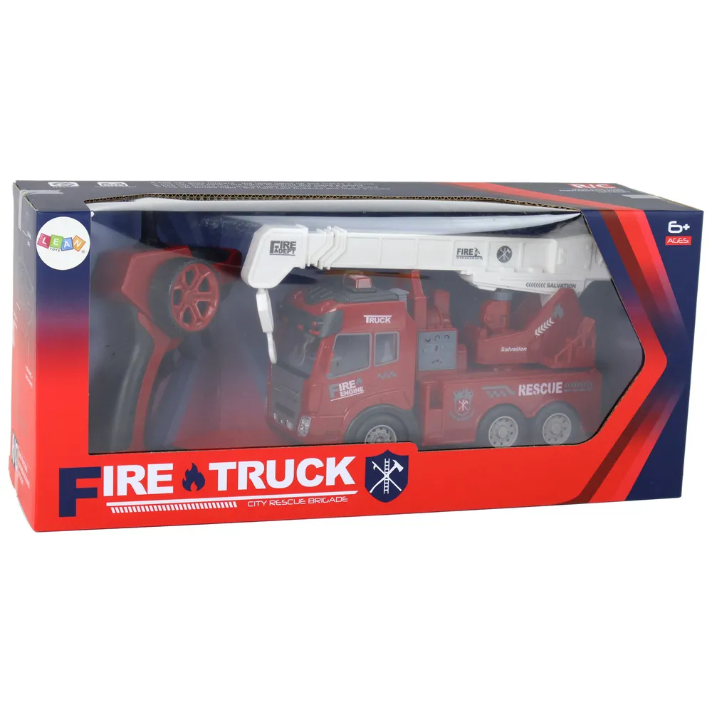 Zestaw straży pożarnej z dźwigiem w opakowaniu produktowym