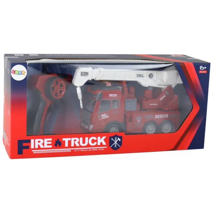 Zestaw straży pożarnej z dźwigiem w opakowaniu produktowym