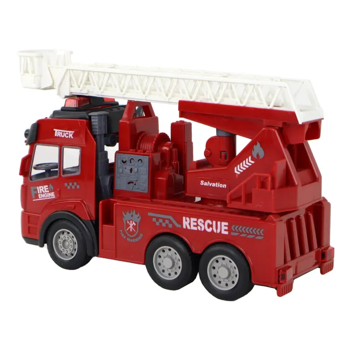Zabawka wóz strażacki na pilota z gumowymi kołami