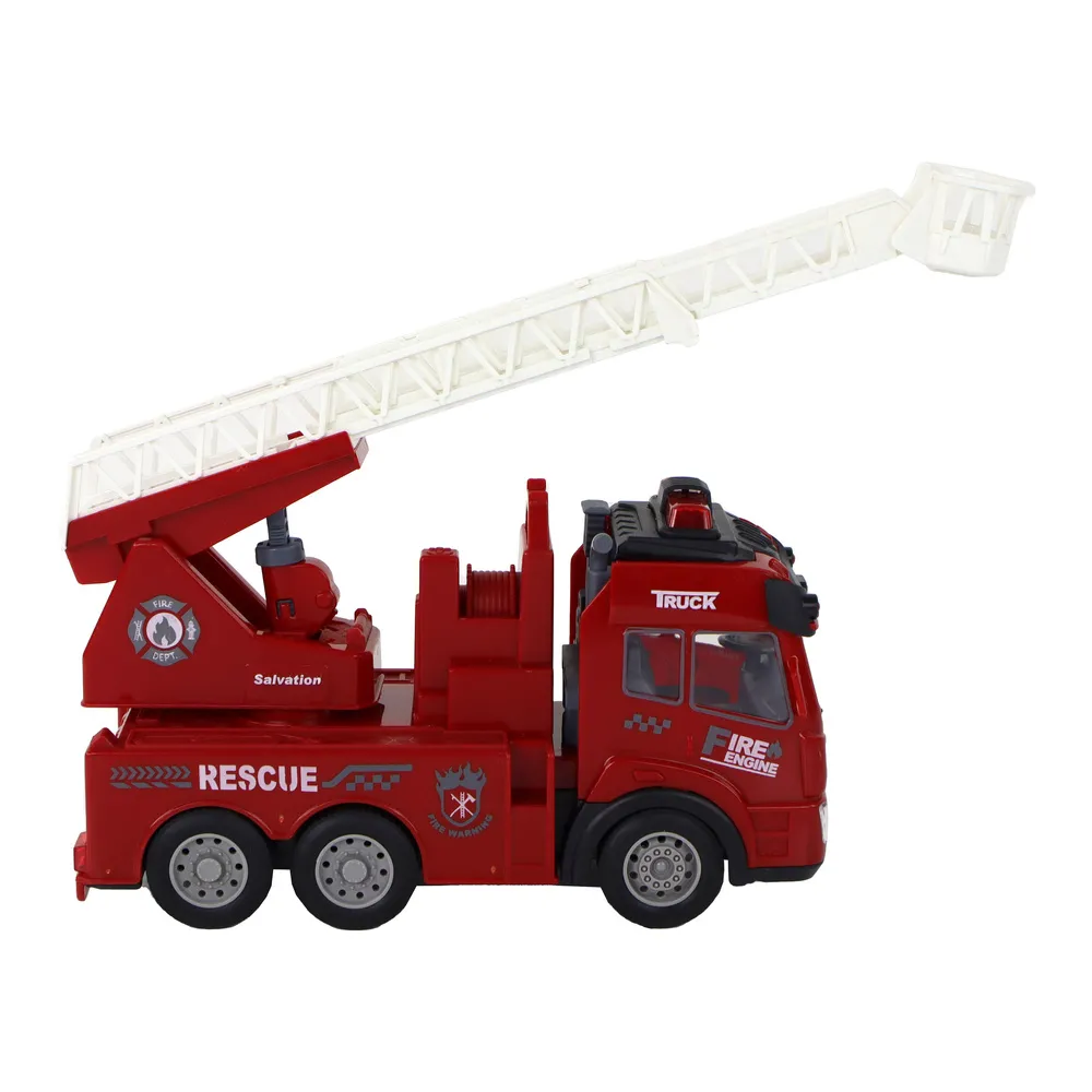 Regulowana drabina w modelu zdalnie sterowanym pojazdu strażackiego