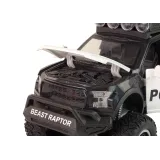 Auto policyjne Raptor do zabawy z funkcją otwieranych elementów