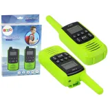 Zielone krótkofalówki walkie-talkie z zasięgiem 3 km na wycieczkę