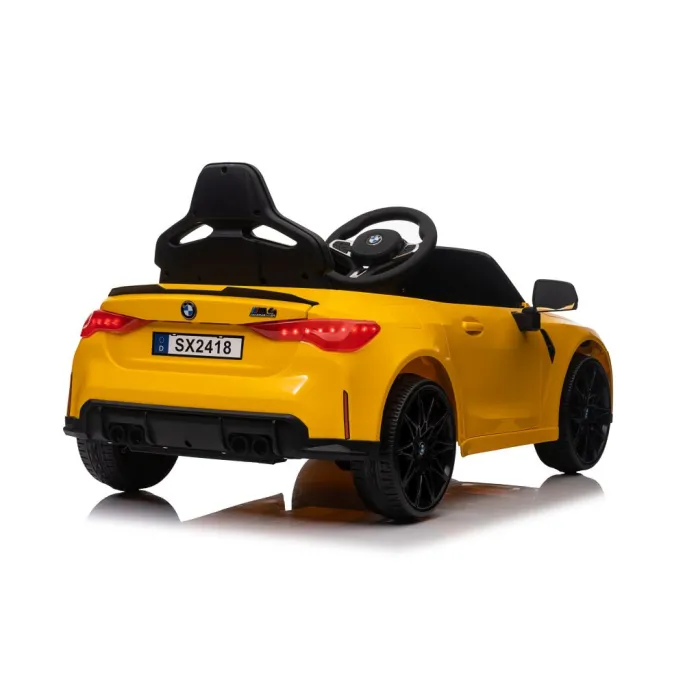 Auto Na Akumulator Bmw M4 Zółte