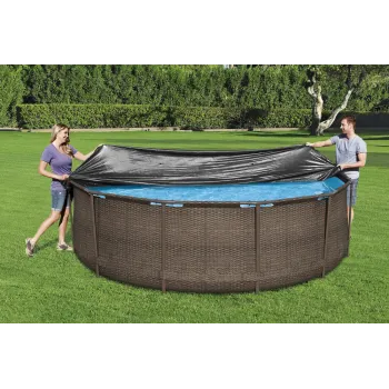Pokrywa na basen do ogrodu, wykonana z wytrzymałego PVC, model 58037
