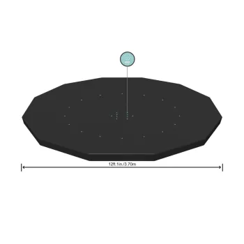 Praktyczna pokrywa do basenu stelażowego z linkami mocującymi