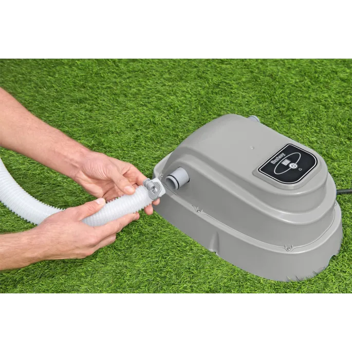 Zbliżenie na panel sterowania podgrzewacza wody Bestway 58259