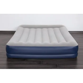 Wytrzymały materac dmuchany z torbą transportową i zestawem naprawczym