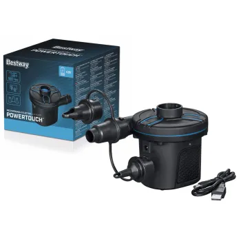Elektryczna pompka USB Bestway 62260 gotowa do pompowania materaca