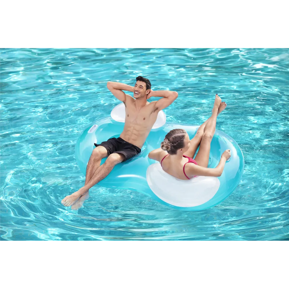 Wygodny podwójny materac wodny Bestway na jezioro, basen lub morze