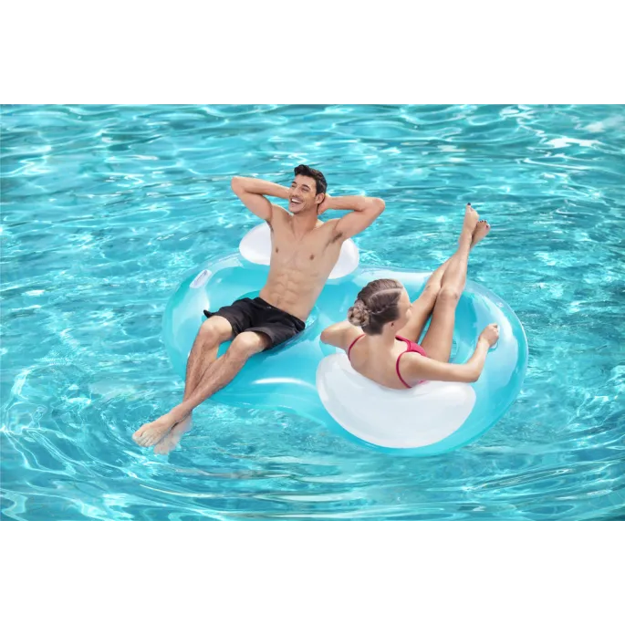 Wygodny podwójny materac wodny Bestway na jezioro, basen lub morze