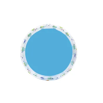 Basen dmuchany z trzema pierścieniami dla kilku dzieci, motyw morskiego świata