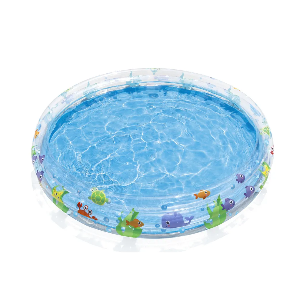 Wytrzymały dziecięcy basen do ogrodu wykonany z odpornego PVC