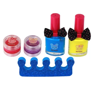 Zestaw Piękności Kuferek Różowy DIY Makijaż Paznokcie Akcesoria