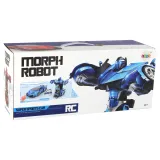 Zabawka RC samochód-robot pokazana z wygodnym pilotem