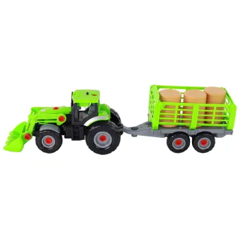 zestaw dla dzieci traktor z wkrętakiem rozwijający manualne umiejętności