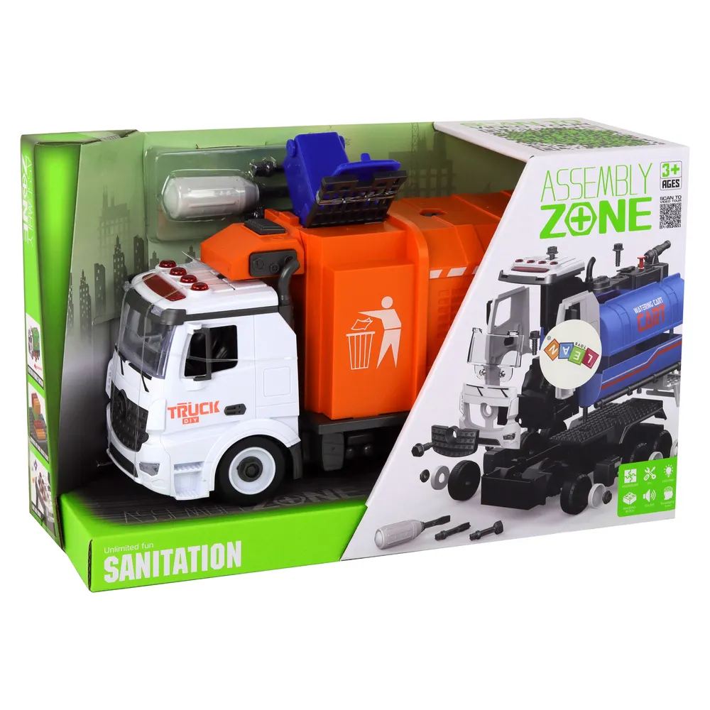 Sorter śmieciarki z certyfikatem EN71 i koszem na odpady dla maluchów