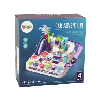 Interaktywny zestaw kreatywny dla najmłodszych z samochodzikami