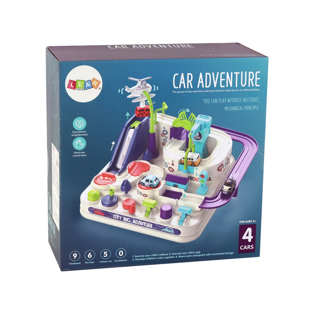 Interaktywny zestaw kreatywny dla najmłodszych z samochodzikami