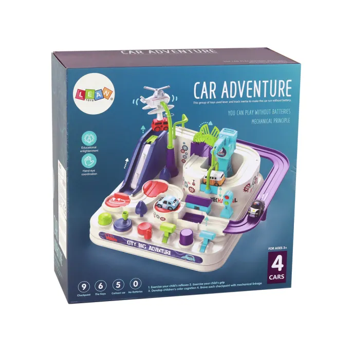 Interaktywny zestaw kreatywny dla najmłodszych z samochodzikami