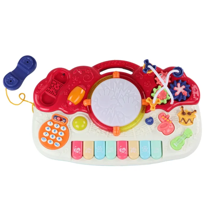 Organki pianinko z panelem cyferek oraz realistycznymi dźwiękami instrumentów