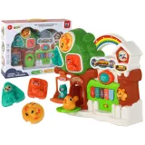 Interaktywne pianinko edukacyjne z motywem lasu i zwierzątek dla dzieci